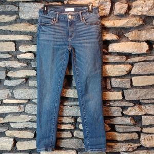 Women's LOFT Ann Taylor curvy skinny crop jeans sz 26/2